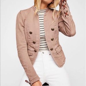 Free People Mauve Jagger Jacket